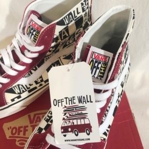 VANS x  Hanai Sk8-Hi FREE PIN! Size: W 9.5 /  M  8